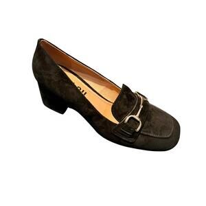 NEW BIBI LOU women's ashe horse bit pumps in black